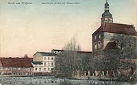 Krajenka - Zamek w Krajence na widokwce z 1911 roku