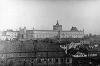 Lublin - Zamek w Lublinie na fotografii Greiffa z lat 1939-45