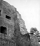 Melsztyn - Ruiny zamku w Melsztynie na zdjciu z 1942 roku