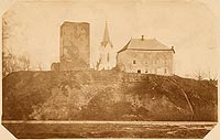 Owicim - Zamek w Owicimiu na zdjciu lat 1875-1900