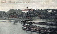 Otmt - Zamek w Otmcie na pocztwce z 1921 roku