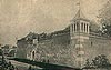 Pilica - Fortyfikacje zamku w Pilicy na zdjciu z pocztkw XX wieku