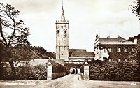 Prochowice - Zamek w Prochowicach na pocztwce z 1930 roku