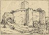 Bolkw - Zamek w Bolkowie na rysunku Kurta Arendta z 1926 roku