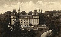 Stolec - Zamek w Stolcu na pocztwce z okresu midzywojennego